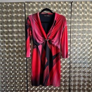 Roberto Cavalli Red and Black Dress